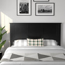 Full Wood Headboard Flat Panel with Pre-drilled Holes and Height Adjustment by LJGDeals