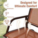 Swing Glider Chair 48 Inch Loveseat Rocker Lounge Backyard by LJGDeals