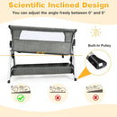 Adjustable Baby Bedside Crib with Large Storage by LJGDeals
