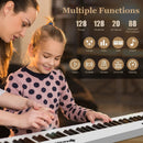 88-Key Folding Electric Lighted Piano Full-Size Portable Keyboard MIDI by LJGDeals