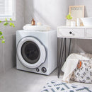 Compact Electric Tumble Laundry Dryer with Stainless Steel Tub-White by LJGDeals