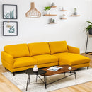L-Shaped Fabric Sectional Sofa with Chaise Lounge and Solid Wood Legs by DirectDeals