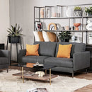 Modern Loveseat with Comfy Backrest Cushions by LJGDeals