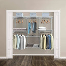 Adjustable Wall Mounted Closet Rack System with Shelf by LJGDeals