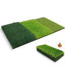 3-in-1 Golf Hitting Mats with 3 Rubber Tees by LJGDeals