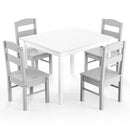 5 pcs Kids Pine Wood Table Chair Set by LJGDeals