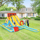 Inflatable Dual Slide Water Park Climbing Bouncer with 735W Air Blower by LJGDeals