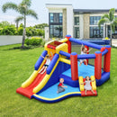 Kids Inflatable Bouncy Castle with Double Slides without Air Blower by LJGDeals