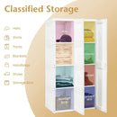 Foldable Armoire Wardrobe Closet with 8 Cubby Storage by LJGDeals
