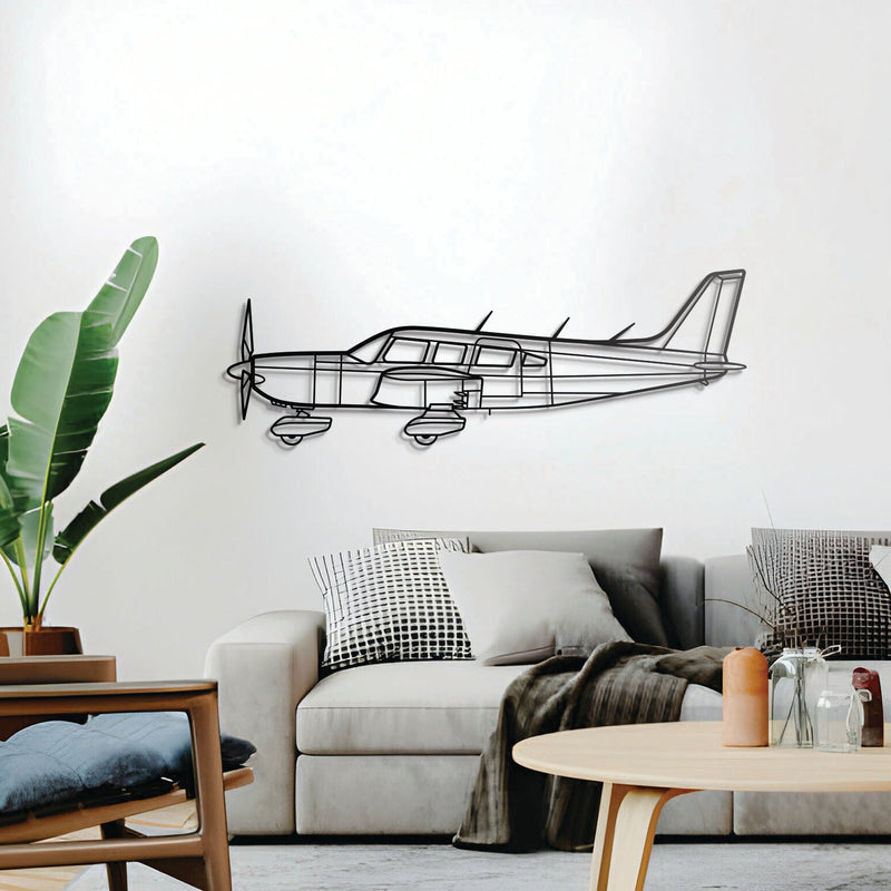 Saratoga PA-32 Metal Aircraft Wall Art - NCP0195