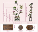 Metal 8-Tier Corner Plant Stand | Indoor Tree-Shape Plant Shelf by 2Dropme
