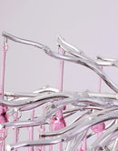 Imbersago | Modern Pink Crystal Chandelier for Living Room, Dining Room, Bedroom