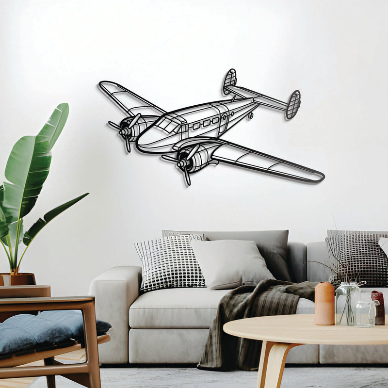 Model 18 Angle Metal Aircraft Wall Art - NCP0289