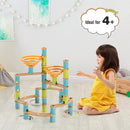 162 Pieces Bamboo Marble Run Educational Learning Toy Set by LJGDeals
