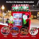 6.3 Feet Inflatable Gingerbread Cookie Shop with Santa Claus by DirectDeals