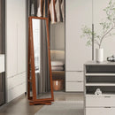 360° Rotatable 2-in-1 Lockable Jewelry Cabinet with Full-Length Mirror by LJGDeals