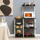 4 Tier Vintage Kitchen Baker's Rack Utility Microwave Stand-Coffee by LJGDeals