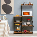 4 Tier Vintage Kitchen Baker's Rack Utility Microwave Stand-Coffee by LJGDeals
