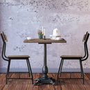 2 Pieces Modern Dining Room Side Chairs with Metal Frame-Brown by LJGDeals