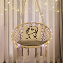 Hammock Chair LED Lights Hanging Swing Indoor Outdoor by LJGDeals