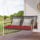 2-Person Rattan Hanging Porch Swing Chair by LJGDeals