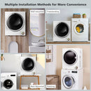 1.5 Cu .ft Clothes Dryer with with Stainless Steel Wall Mount by LJGDeals