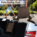 4 Pieces Folding Dining Chairs with Smooth Armrests and Sling Back by LJGDeals