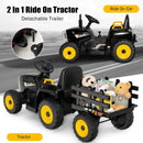 12V Ride on Tractor with 3-Gear-Shift Ground Loader for Kids 3+ Years Old by LJGDeals