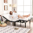 Queen Size Adjustable Bed Base Electric Bed Frame with Massage Modes by DirectDeals