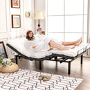 Queen Size Adjustable Bed Base Electric Bed Frame with Massage Modes by LJGDeals