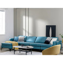 Modular L-shaped Sectional Sofa with Reversible Ottoman and 2 USB Ports by LJGDeals