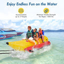 3-Person Inflatable Banana Boat with Electric Air Pump Carrying Bag and Repair Kit by LJGDeals