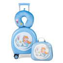Kids Luggage Set with 14 Inches Carry-on Hardside Spinner Toddler Luggage and 10 Inches Backpack by LJGDeals
