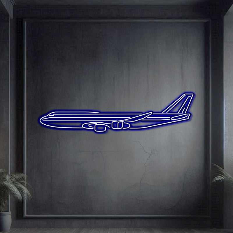 747-8 Metal Neon Aircraft Wall Art - NCN0003