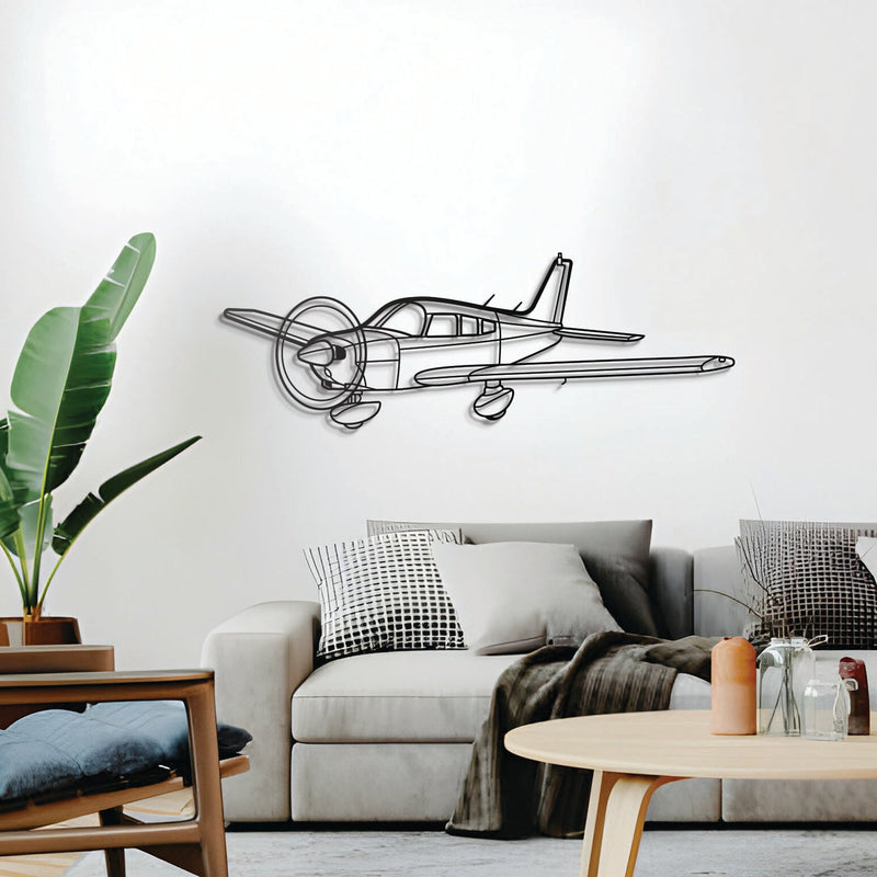 Warrior II Angle Metal Aircraft Wall Art - NCP0401