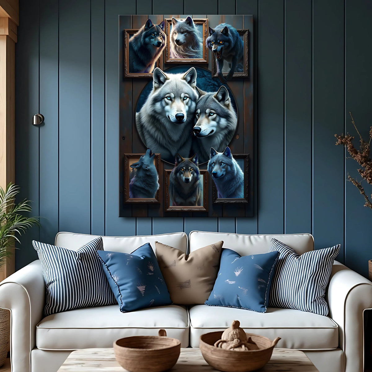 3D Wolf Collage Wall Art II, photo 2 of 10