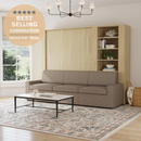 Wall Bed with Extended Sofa