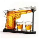 Gifts for Men Dad, 10.1 Oz Whiskey Gun Decanter Set + 2 Bullet Glasses - Unique Birthday Pistol Gift Ideas Daughter Son, Personalized Liquor Dispenser - Scotch Bourbon Vodka, Him, Brother Husband