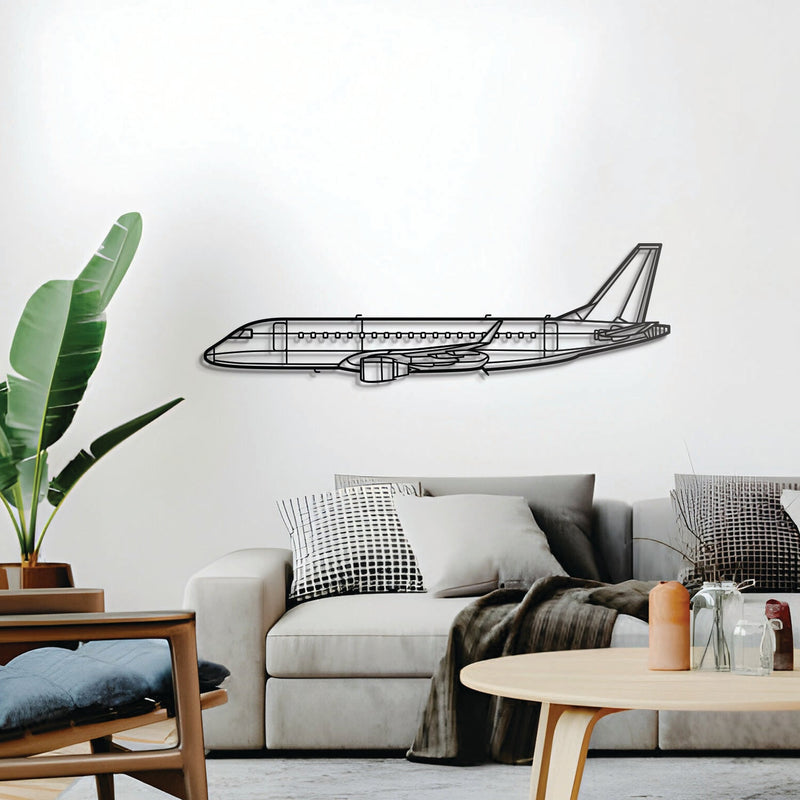 E175 Metal Aircraft Wall Art - NCP0061