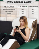 Cover Set Only for LX5, White Bamboo and Brown Plush Side, Pillows and Foam not Included
