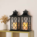 12''High Vintage Candle Lantern (Set of 2)--Applicable to Germany by JHY DESIGN