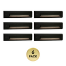 STLA06 2x/6x/12x Package 2W Slim Black Low Voltage 2700K/3000K Warm White Integrated LED Outdoor Step Lights Package, 12V LED Deck Lights Landscape Lights