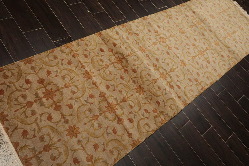 3' x 9'9" Runner Hand Knotted 100% Wool Tibetan Oriental Area Rug Moss