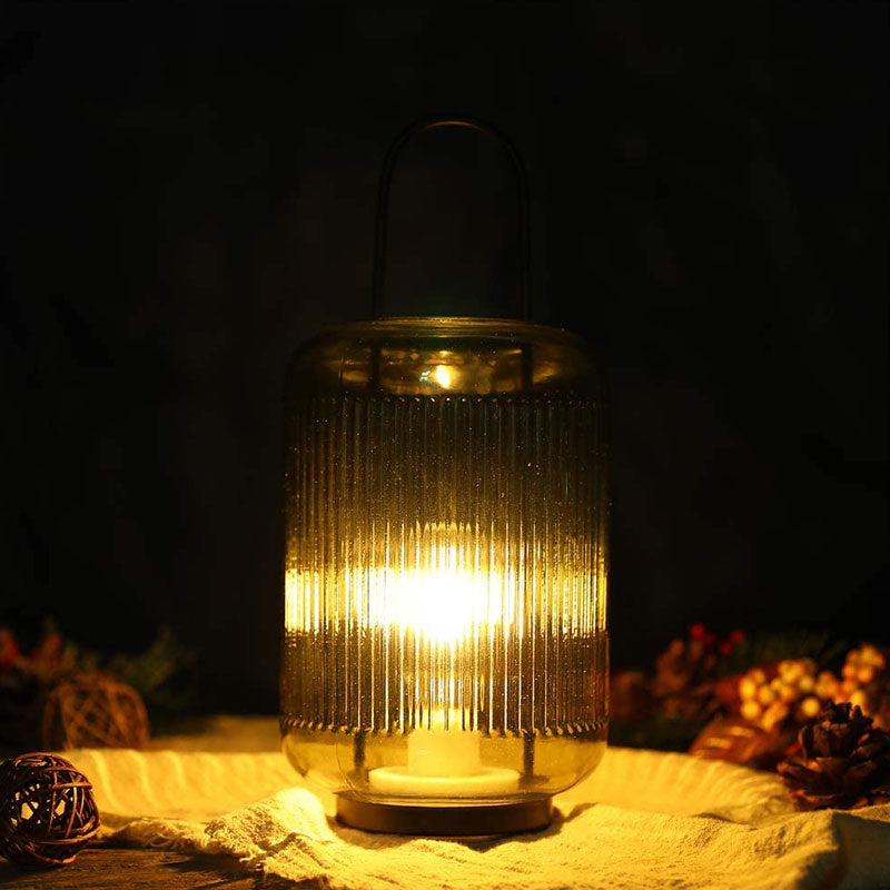11.5''H Battery Powered Table Lamp (Amber-Green), photo 5 of 8