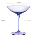 Lavender Champagne Coupes 12oz Set of 6