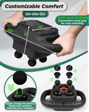 LX25 4 Head Percussion Massager with Infrared Light, Charcoal Black