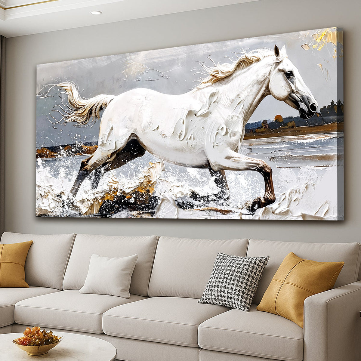 Modern Abstract Horse Wall Art, photo 2 of 10