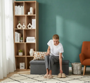 30/43" Folding Storage Ottoman Bench Heavy Duty Padded Seat Multi Size - Color by 2Dropme