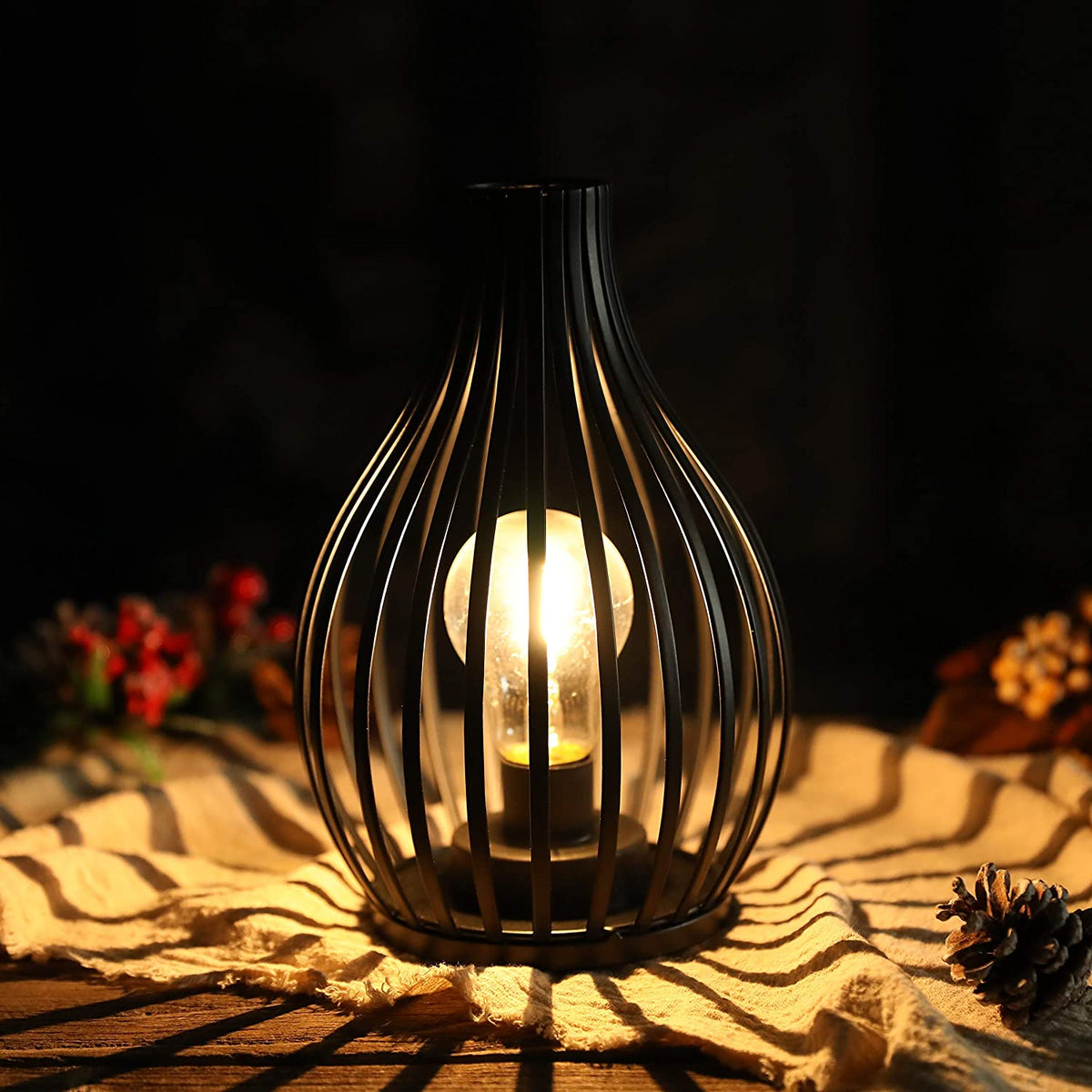 9.5''High Battery-Powered Table Lamp, photo 3 of 6
