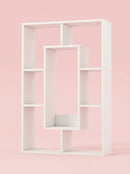 7-Tier Cube Bookshelf, Tall Narrow Bookcase for Small Spaces by 2Dropme